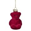Xenos Kersthangers|Kerstballen-Kersthanger gummybeer velvet - paars - 8x5.6x4.6 cm