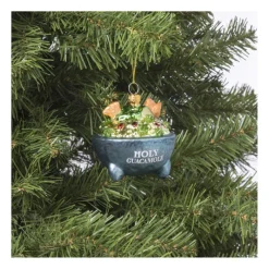 Xenos Kersthangers|Kerstballen-Kersthanger holy guacemole - glas - 10x10.1x9.2