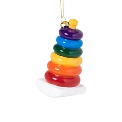 Xenos Kersthangers|Kerstballen-Kersthanger kleurtoren - multikleur - 10.8x5.3x5.2 cm