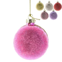 Xenos Kersthangers|Kerstballen-Kersthanger macaron - multikleur - diverse varianten