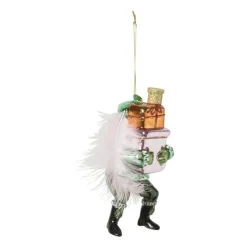 Xenos Kersthangers|Kerstballen-Kersthanger piet - groen - 7x6.5x16 cm