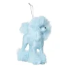 Xenos Kersthangers|Kerstballen-Kersthanger poedel - blauw - 11.5x10x6 cm