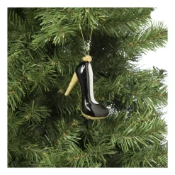 Xenos Kersthangers|Kerstballen-Kersthanger pump - diverse kleuren - 11x6.7x4.1 cm
