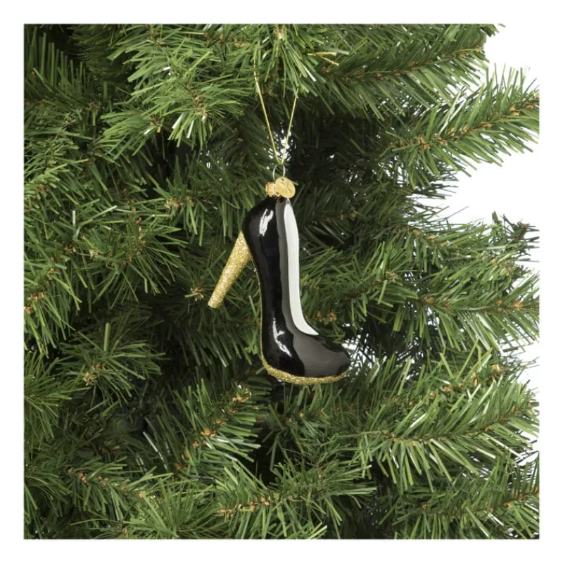 Xenos Kersthangers|Kerstballen-Kersthanger pump - diverse kleuren - 11x6.7x4.1 cm