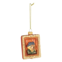 Xenos Kersthangers|Kerstballen-Kersthanger schilderij hond - diverse varianten - glas