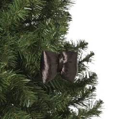 Xenos Kersthangers|Kerstballen-Kersthanger strik - bruin - 8x9.5x1.5 cm