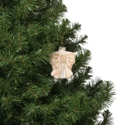Xenos Kersthangers|Kerstballen-Kersthanger strik - roze - 8.5x8x3 cm