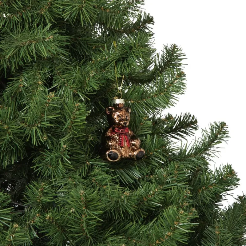 Xenos Kersthangers|Kerstballen-Kersthanger teddybeer - bruin - 6.9x5.4 cm