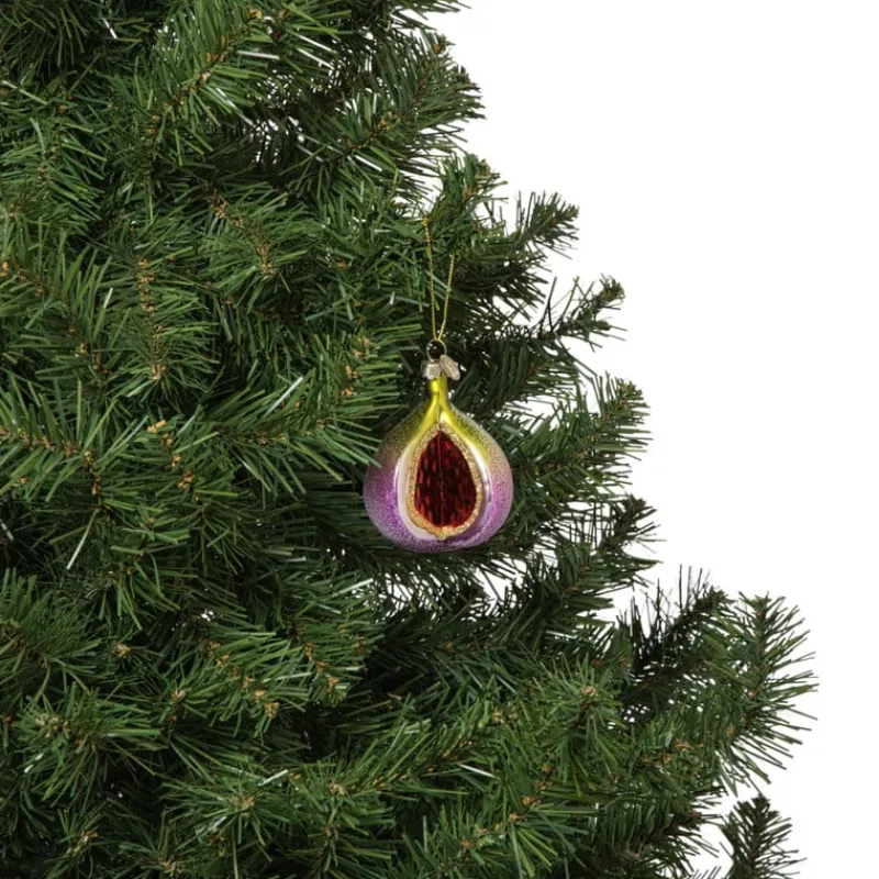 Xenos Kerstcadeaus|Kersthangers-Kersthanger vijg - multikleur - 8x6x5 cm