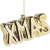 Xenos Kersthangers|Kerstballen-Kersthanger XMAS - glas - 7.5x15x3.5 cm