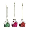 Xenos Kersthangers|Kerstballen-Kersthangers mini - huisjes - set van 3