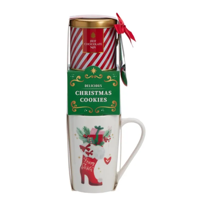 Xenos Chocolademelk|Kerstmokken-Kerstmok hoog - diverse varianten