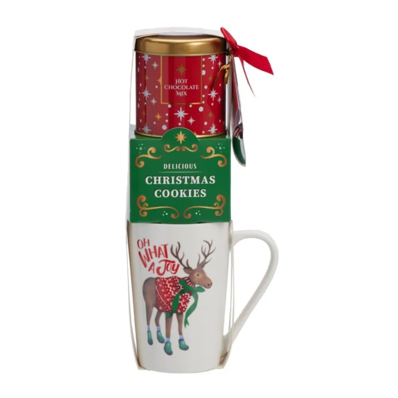 Xenos Chocolademelk|Kerstmokken-Kerstmok hoog - diverse varianten