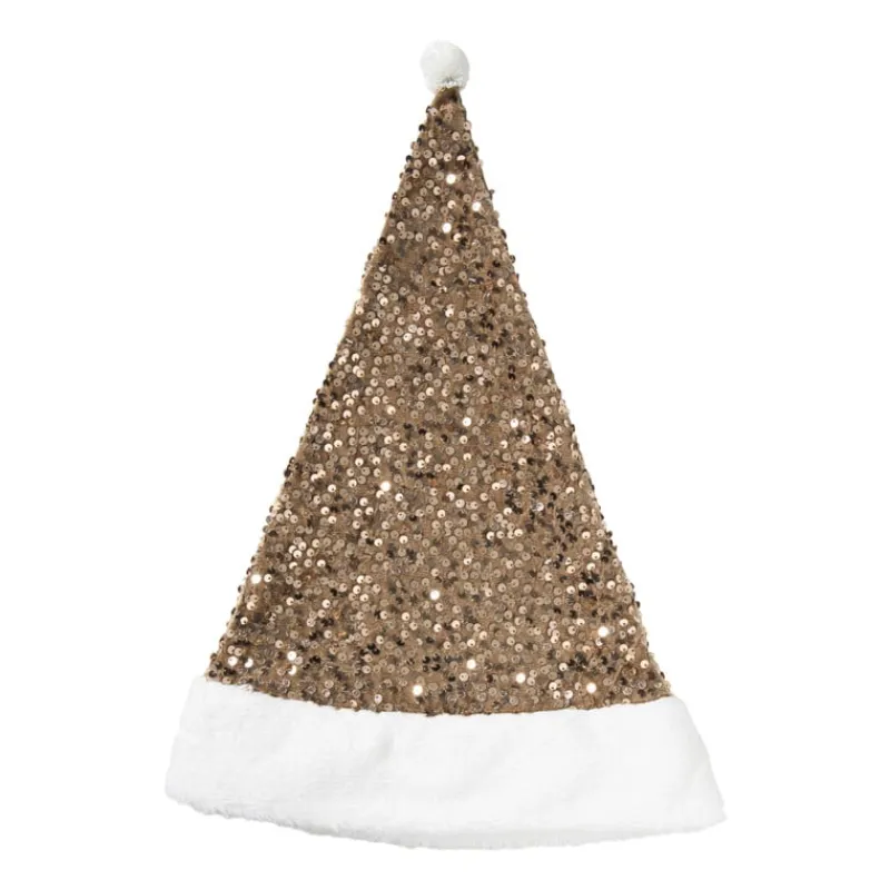 Xenos Kerstcadeaus-Kerstmuts - champagnekleurig