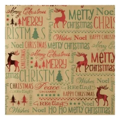 Xenos Kerst Inpakken-Kerstpapier hotstamp - diverse varianten - set van 2