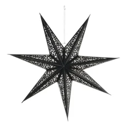 Xenos Kerstfiguren-Kerstster papier - bruin - 60 cm