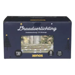 Xenos Kerstverlichting|Kerstboom Verlichting-Kerstverlichting LED - klassiek wit - 720 lampjes - 54 meter