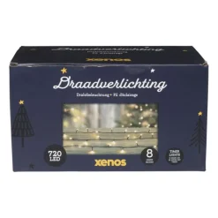 Xenos Kerstverlichting|Kerstboom Verlichting-Kerstverlichting LED - warm wit - 720 lampjes - 54 meter