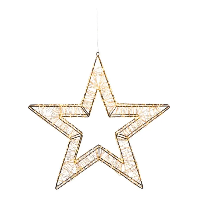 Xenos Kerstverlichting|Kerstboom Verlichting-Kerstverlichting ster groot - warm wit - 58 cm