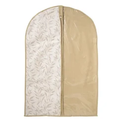 Xenos Kledingrekken-Kledinghoes leafs - bruin/beige - 90x60x15 cm