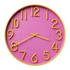 Xenos Klokken-Klok pop-art - roze/oranje - ø30 cm