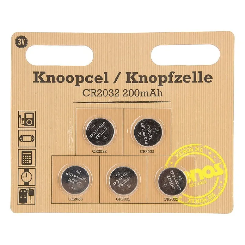 Xenos Batterijen-Knoopcel batterijen 3V set van 5