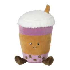 Xenos Knuffels-Knuffel boba tea - multikleur - 14x20 cm