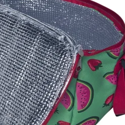 Xenos Koeltassen-Koeltas watermeloen - groen/roze - 26x21x16 cm