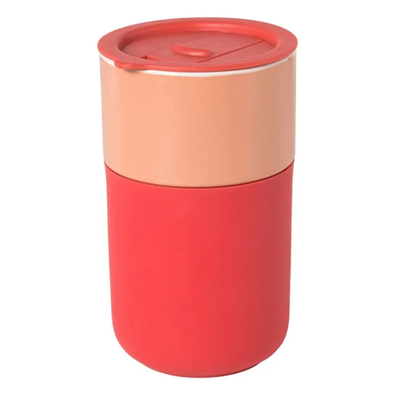 Xenos Drinkflessen-Koffiebeker to go - oranje - 360 ml