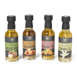 Xenos Koffie|Koffie Accessoires-Koffiesiropen set - 4x45 ml