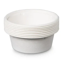 Xenos Wegwerpservies|Kommen-Kom bagasse - ø13.5 cm - 350 ml