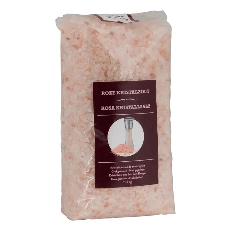 Xenos Kruiden En Specerijen-Kristalzout - roze - 1,5 kg