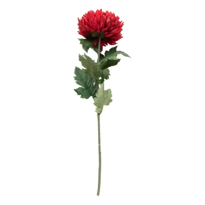 Xenos Kunstbloemen-Kunstbloem dahlia groot - rood - 75 cm