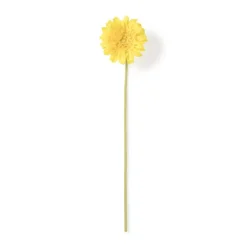 Xenos Kunstbloemen-Kunstbloem gerbera - geel - 60 cm