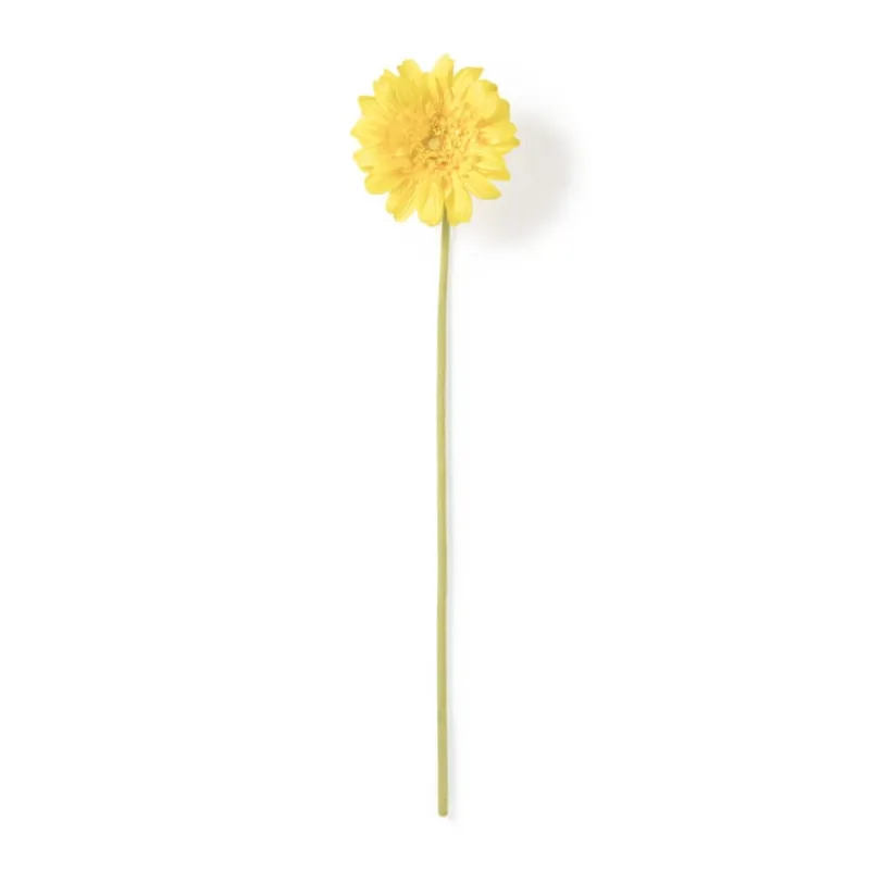 Xenos Kunstbloemen-Kunstbloem gerbera - geel - 60 cm