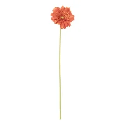 Xenos Kunstbloemen-Kunstbloem gerbera - oranje - 60 cm