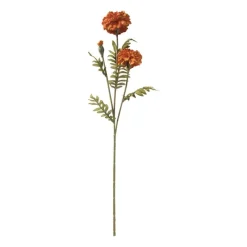 Xenos Kunstbloemen-Kunstbloem hortensia - oranje - 62 cm