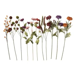 Xenos Kunstbloemen-Kunstbloem hortensia - oranje - 62 cm