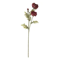 Xenos Kunstbloemen-Kunstbloem hortensia - rood - 62 cm