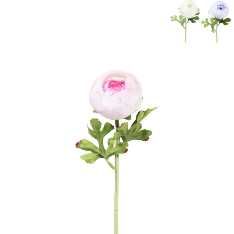 Xenos Kunstbloemen-Kunstbloem ranonkel - diverse varianten - 33 cm