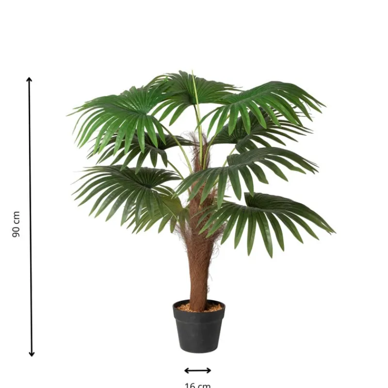 Xenos Kunstplanten-Kunstplant Chinese waaierpalm - 90 cm