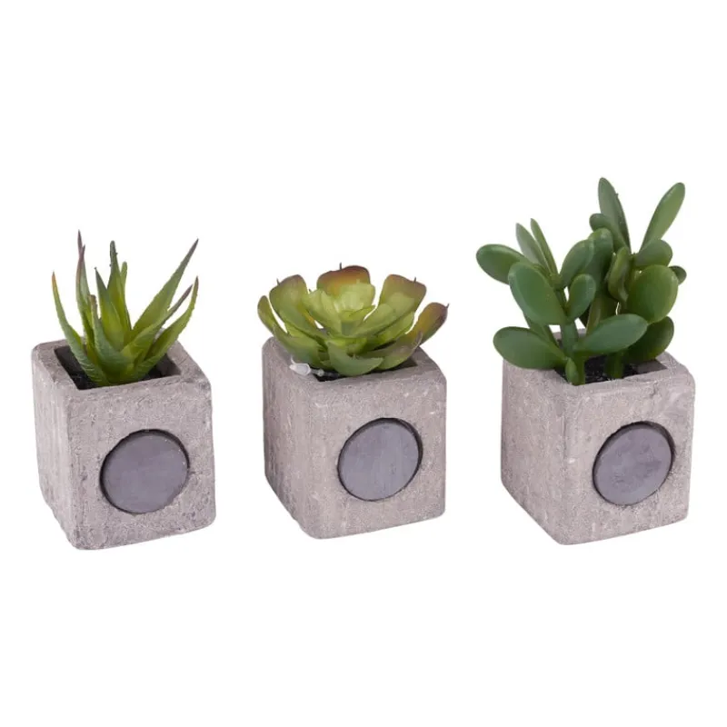 Xenos Kunstplanten-Kunstplantje in pot met magneet - diverse varianten