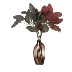 Xenos Kunstbloemen-Kunsttak met bladeren - rood - 37 cm