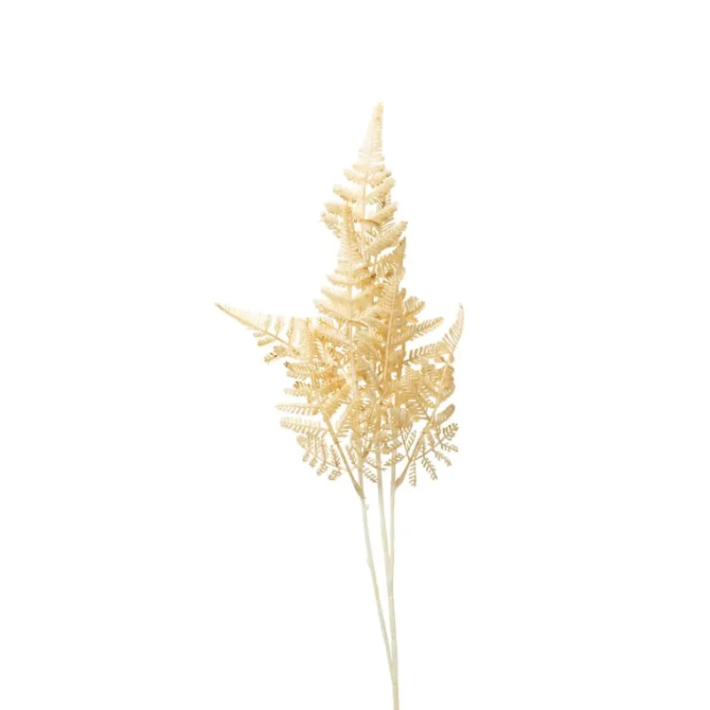 Xenos Kunstbloemen-Kunsttak waaier - beige - 74 cm