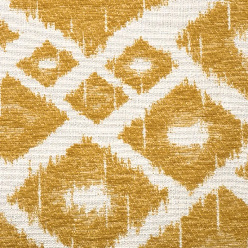 Xenos Kussens-Kussen jacquard ruit - geel - 45x45 cm