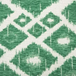 Xenos Kussens-Kussen jacquard ruit - groen - 45x45 cm