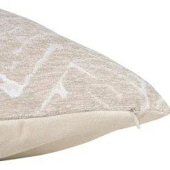 Xenos Kussens-Kussen jacquard zigzag - beige - 45x45 cm