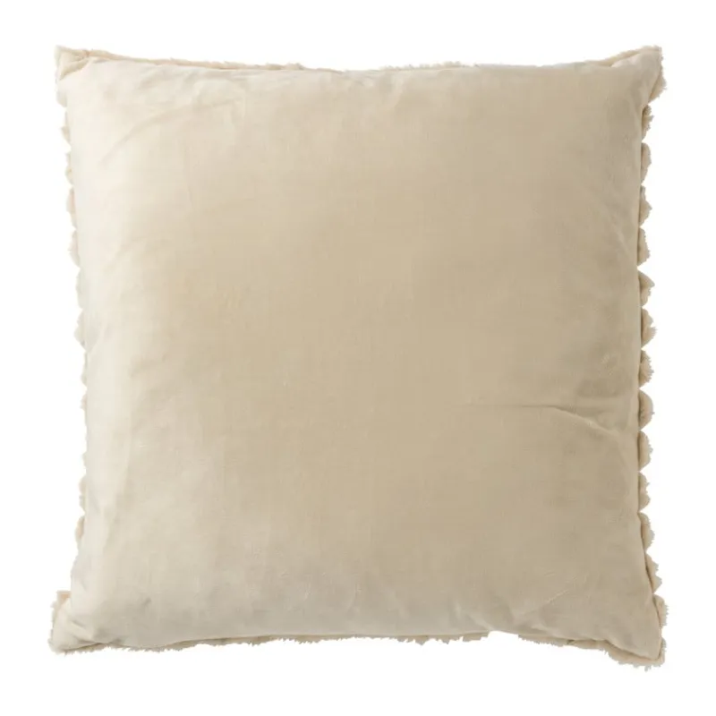 Xenos Kussens-Kussen rib - beige - 45x45 cm