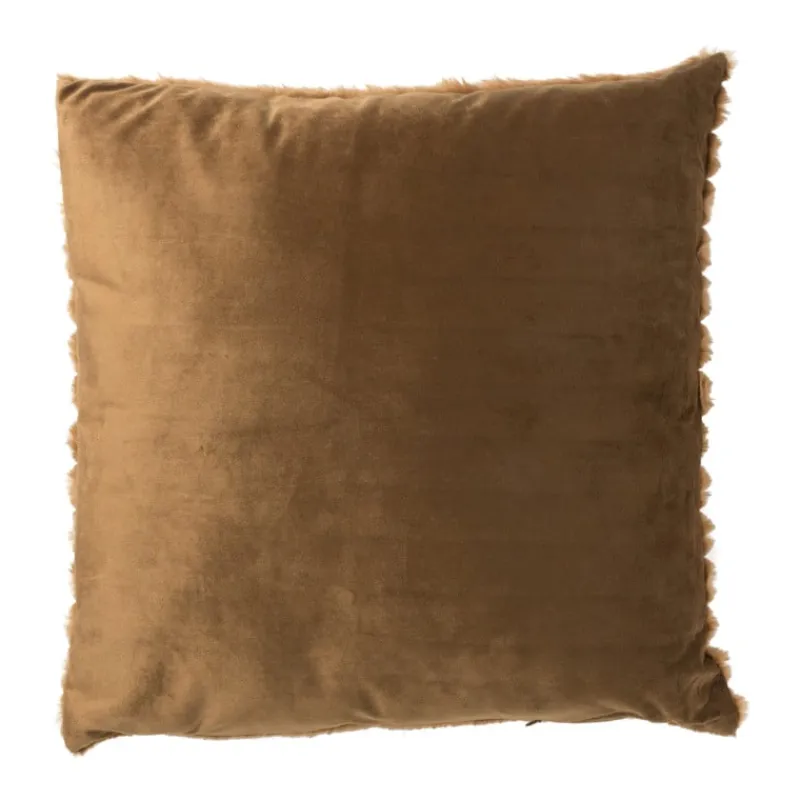 Xenos Kussens-Kussen rib - bruin - 45x45 cm