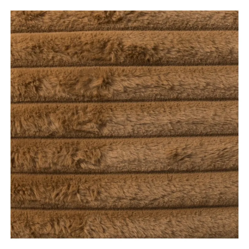 Xenos Kussens-Kussen rib - bruin - 45x45 cm